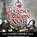 affiche tournoi médiéval faucon noir 2014 affiche tournoi médiéval faucon noir 2014